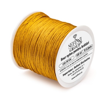 Rola snur 100m x 0.8mm - auriu - Img 1