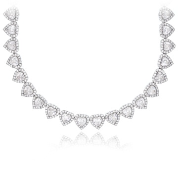 Colier Crystal Heart din argint 925 cu cristale