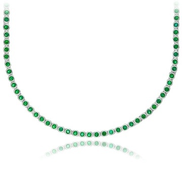Colier Green Glow din Argint 925