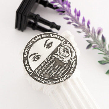 Moneda Arabian Luck din Argint 3cm - gravura 3D Fata&Verso in Ambalaj Autosigilant - Img 2
