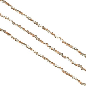 Șirag cristale rondele 2.5 mm - Rose Gold