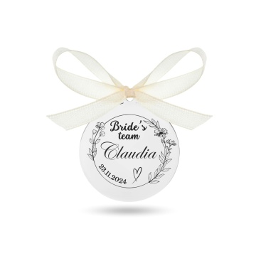 Banut Nunta din Argint 2.5cm Bride's Team