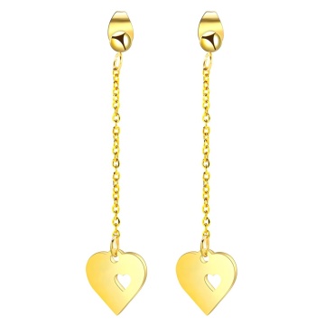 Cercei Lant Cupidon din Inox placati cu AUR 18K