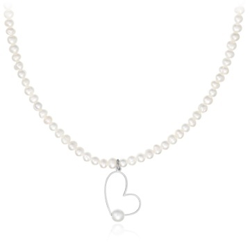 Colier Love Pearls din Argint 925 cu Perle de Cultură