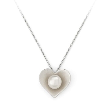 Colier Pearl My Heart din Argint 925 cu Perla de Cultura - Img 2