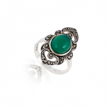 Inel din argint 925 cu marcasite 4.20g