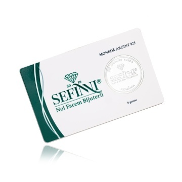 Moneda SEFINNI Personalizabila din Argint 925 – 5 grame - Img 2