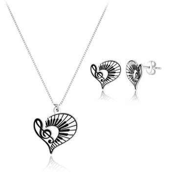 Set Piano Heart din Argint 925