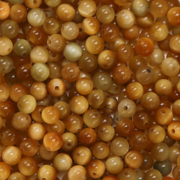 Sirag Agate Cat Eye rotunde 4mm - Img 2