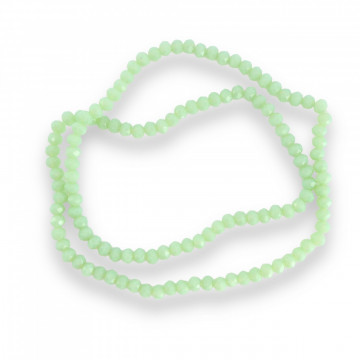 Șirag cristale 4 mm Verde Mint, șirag Aprox 130 buc