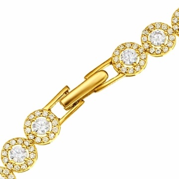 Bratara din Argint placat cu aur Angel Collection Premium - Img 2