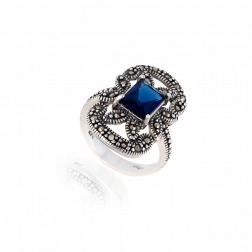 Inel din argint 925 cu marcasite 5.10g