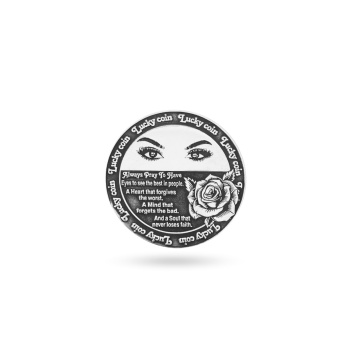 Moneda Arabian Luck din Argint 3cm - gravura 3D Fata&Verso in Ambalaj Autosigilant - Img 1