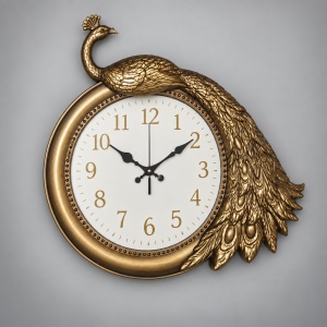 Ceas De Perete Silențios Cu Design Păun – “Velmior”
