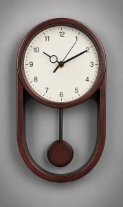 Ceas De Perete Silențios Cu Pendul Și Design Clasic Elegant - "Norvello"