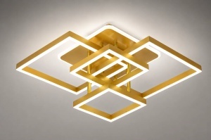 Lustră LED Modernă Design Minimalist Auriu - Img 3