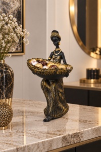 Statuetă Africană cu Suport - „Kavira” - Img 2