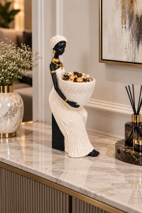 Statuetă Africană cu Suport Decorativ – "Kervina" - Img 2