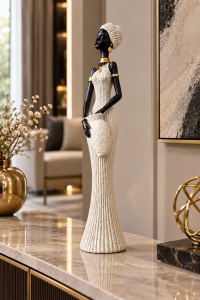 Statuetă Africană Decorativă – "Sarevia" - Img 3