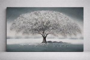 Tablou Reliefat 3D Pictat cu Pomul Vietii 120x60cm - „Nerys”
