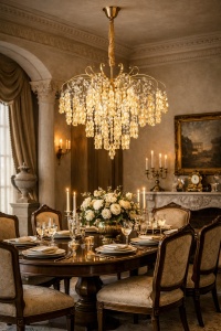 Candelabru Elegant cu Aspect de Frunze - "Erenith"