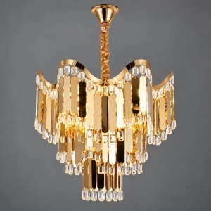 Candelabru Suspendat Decorativ cu Accente Aurii – "Darsen" - Img 5