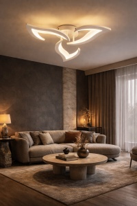 Lustra LED 42W cu Telecomanda Lumină Ajustabilă 3000K–6500K - "Neravio"