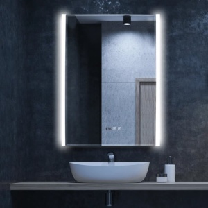Oglinda LED cu Dezaburire , Ceas si Termometru 60x80cm - "Aeris "