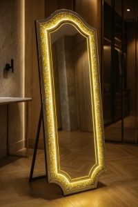 Oglinda LED cu Strass 60x160cm - ”Lunaris Edge”
