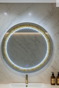 Oglinda LED cu Strass 80cm - ”Zyrae Eclipse”