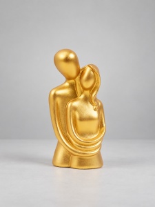 Statuetă Decorativă Cuplu Îmbrățișat Design Abstract Modern - "Emarion"