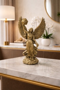 Statuetă Îngerul Adevărului și al Luminii, simbol spiritual al iluminării, adevărului și protecției divine