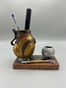 Statueta Suport de Pix cu Ghiozdan si Crosa de Golf - "Nerumo"