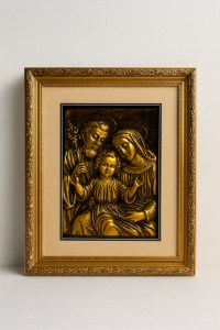 Tablou Sfânta Familie - "La Famille Sacree" - Gold