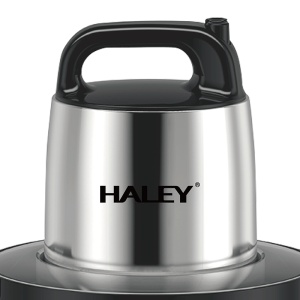 Tocator Electric HALEY 1200W, 4 Lame din Oțel Inoxidabil, Recipient Full Inox 6L, 2 Viteze Reglabile