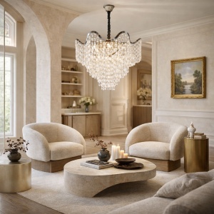 Candelabru elegant cu cristale - "Rinovar"