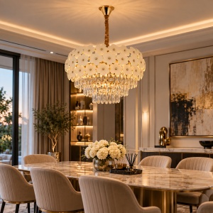 Candelabru Elegant cu Flori Decorative - "Tessaro"