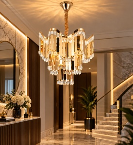 Candelabru Suspendat Decorativ cu Accente Aurii – "Darsen" - Img 2