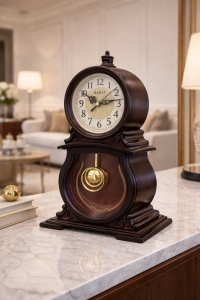 Ceas de masă retro stil clasic cu mecanism pendul