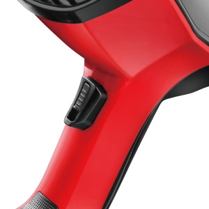 Fier de Calcat cu Abur HALEY, 1600W, Design Compact, Incalzire Rapida in 15 Secunde si Performanta Profesionala, Rosu/Negru