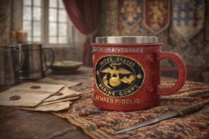 Halba US Marine Corps Semper Fidelis cana tematica militara