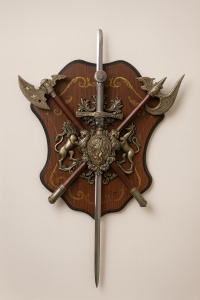 Panoplie Decorativa cu 2 Sabii - “Sefan”