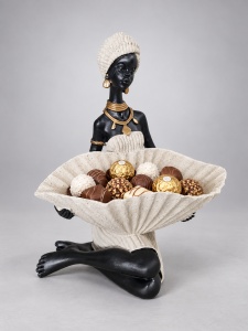 Statuetă Africană cu Suport - „Seranya”
