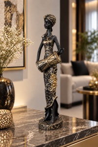 Statuetă Africană cu Tarabana - „Zaremi” - Img 3