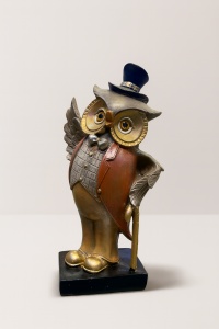 Statuetă bufniță - „Archibald Wise” - 22cm