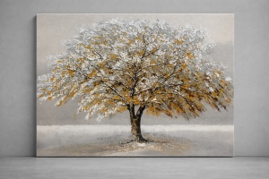 Tablou Reliefat 3D Pictat cu Pomul Vietii 140x70cm - "Muvera"