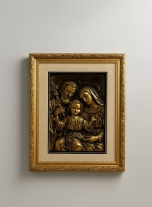 Tablou Sfânta Familie - "Familia Sancta Gold"