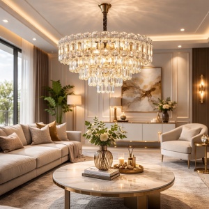 Candelabru Auriu Design Elegant cu 10 Socluri - "Nadiron"