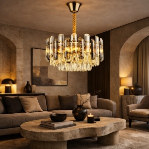 Candelabru cu Cristale Temperatură 2800–6500K - "Ardicen"