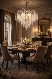 Candelabru Elegant cu Cristale - "Brionel"